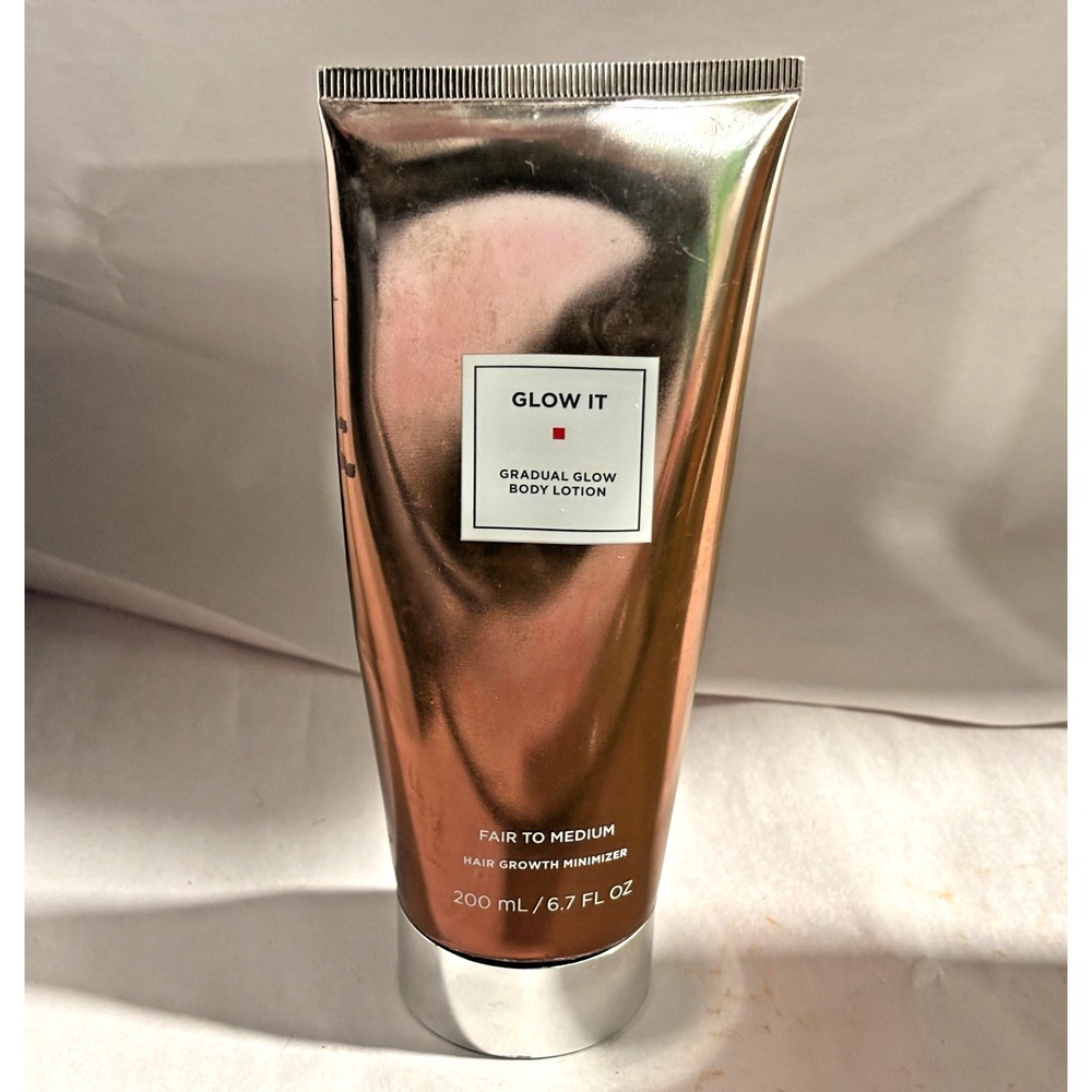 Glow It Gradual Glow Body Lotion Fair to Medium 6.7oz Hair Growth Minimizer